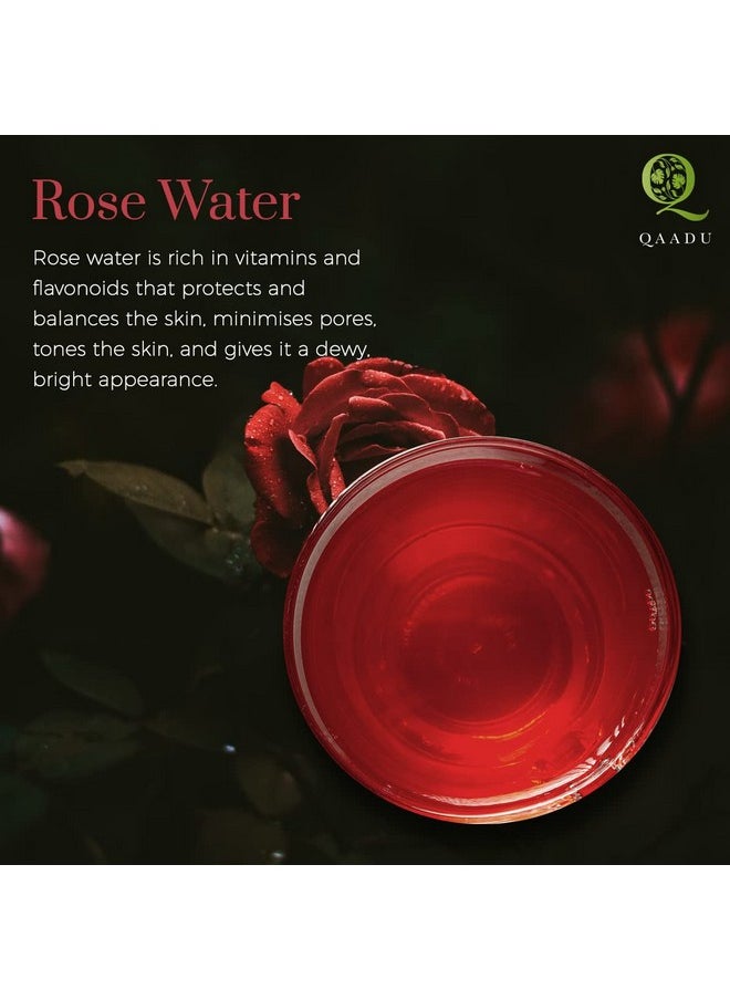 QAADU Rose & Saffron Face Cream With Ashwagandha For Wrinkles, Patchy Complexion | Anti-Aging Cream For Women, Oil Free Moisturizer Suitable For All Skin Types | 50Gm  - Image 5