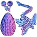 Olee Odee 3D Printed Dragon Eggs with Articulated Fly Dragon Inside Collectible Figurines Fidget Toy for Adults Kids Birthday Easter Christmas White Elephant Gifts for Friends ColleaguesPurple M size - Image 2