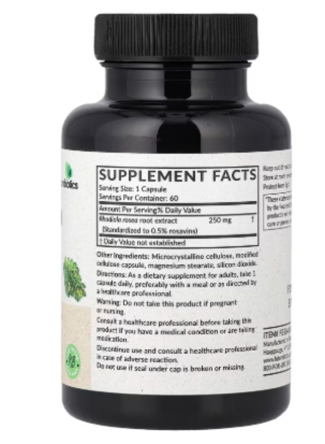 Futurebiotics, Rhodiola Rosea, 60 Vegetarian Capsules (250 mg per Capsule) - Image 3