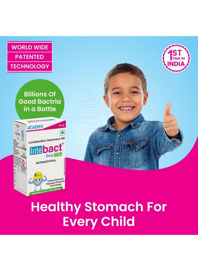 Dr. Morepen قطرات بروبيوتيك إنتيباكت من موربين 10BN CFU | مكمل لصحة الأمعاء - عبوة 10 مل من 2 - Image 3