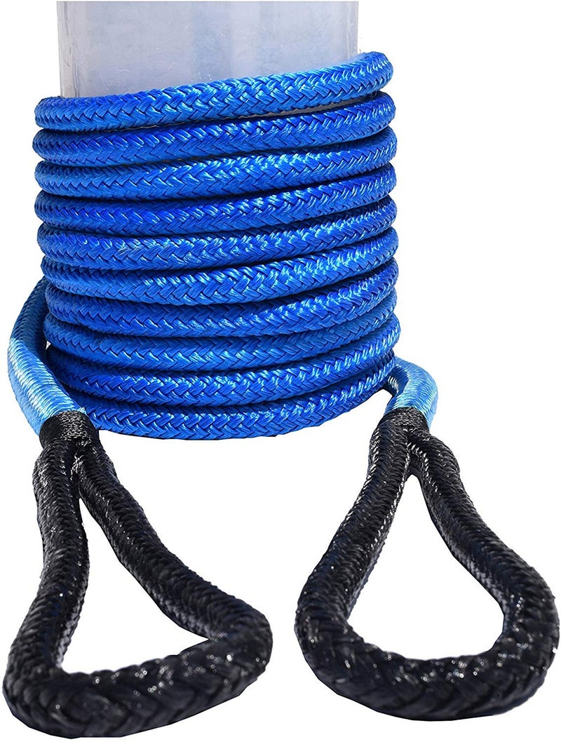 1220ft Kinetic Recovery Rope12 Energy Rope Kinetic RopeDouble Braided Nylon Rope Blue