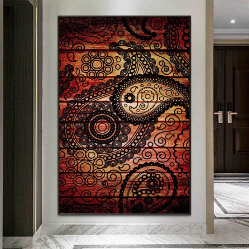 ماركتنا لوحة قماشية بتصميم مودرن مع برواز مجوف مقاس (40×60) قطعة واحدة - Image 1