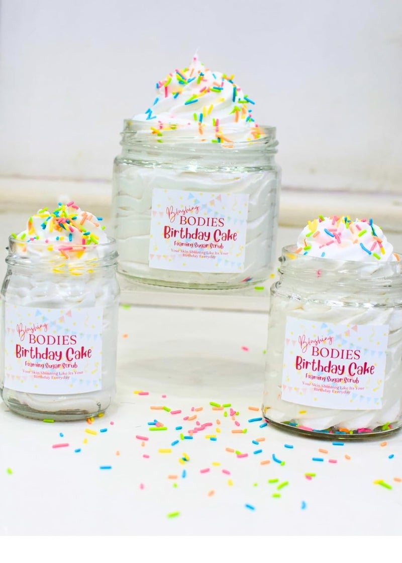 Generic Blushing Bodies Birthday Cake Foaming Sugar Scrub 120  - Image 2