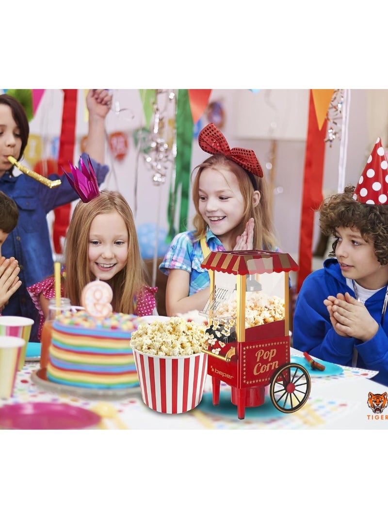 TIGER BT.651Y Popcorn Maker – 1200W, Oil-Free, Hot Air Circulation, Made with Acrylonitrile Butadiene Styrene - Image 5