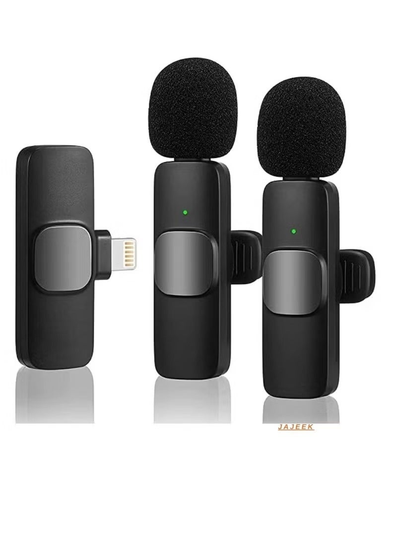 New Wireless Microphone for iPhone & iPad, Bluetooth Microphone for Recording Interviews, Vlogging, YouTube, TikTok, High-Quality Sound, Portable, Easy-to-Use, Ideal for Content Creators Bullet Points: - Image 1