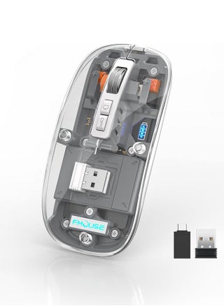 Three-Mode Magnetic Transparent 10M Wireless Mouse: Modern technology and a unique transparent silent design for an outstanding user experience - Grey - pzsku/ZDFD06329863FC2B0E0F6Z/45/_/1701265669/5e0e24f6-1df7-4beb-a555-dddf0a2cd16a