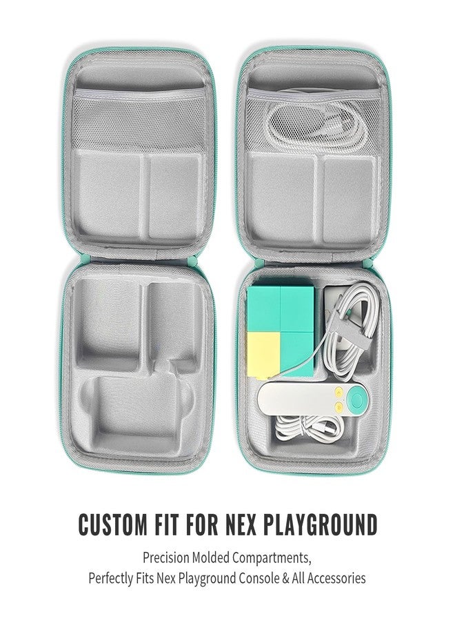 JDDWIN حقيبة سفر JDDWIN متوافقة مع نظام ألعاب Nex Playground، حقيبة صلبة خفيفة الوزن، تخزين محمول لجهاز ألعاب عائلي داخلي، كابل HDMI وسلك طاقة وجهاز تحكم عن بعد - Image 4