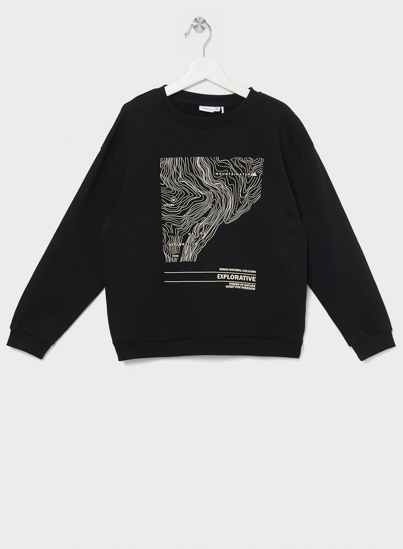 NAME IT Kids Graphic Sweatshirt  - Image 1
