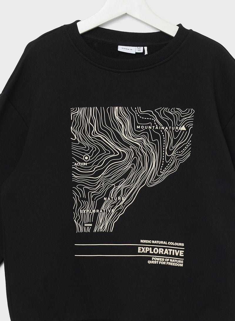 NAME IT Kids Graphic Sweatshirt  - Image 3
