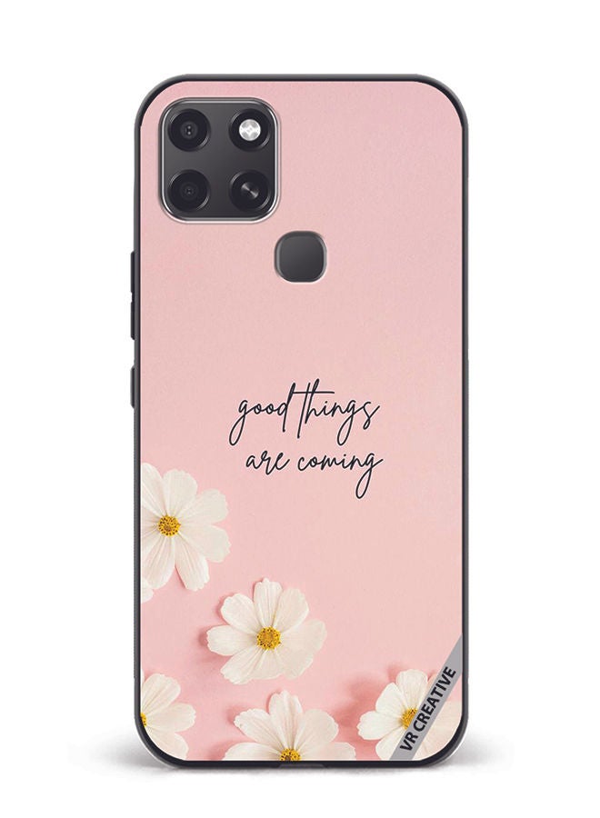 VR CREATIVE Protective Case Cover For Infinix Smart 6 Good Things Are Coming Design Multicolour - Image 1