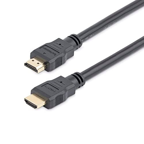 StarTech.com 0.3m 1ft Short High Speed HDMI Cable - Ultra HD 4k x 2k HDMI Cable - HDMI M/M - 30cm HDMI 1.4 Cable - Audio/Video Gold-Plated (HDMM30CM),Black - Image 1