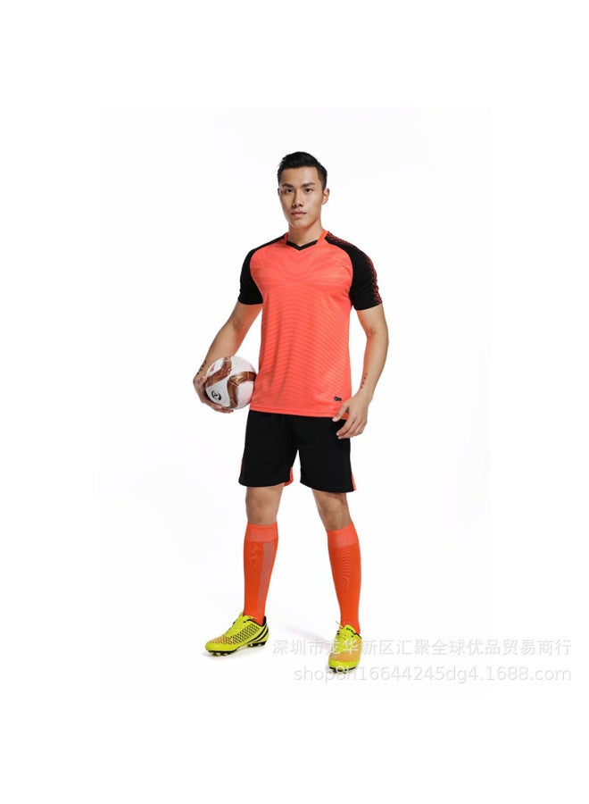 Fluorescent Orange Short Sleeve Football Jersey - Image 1