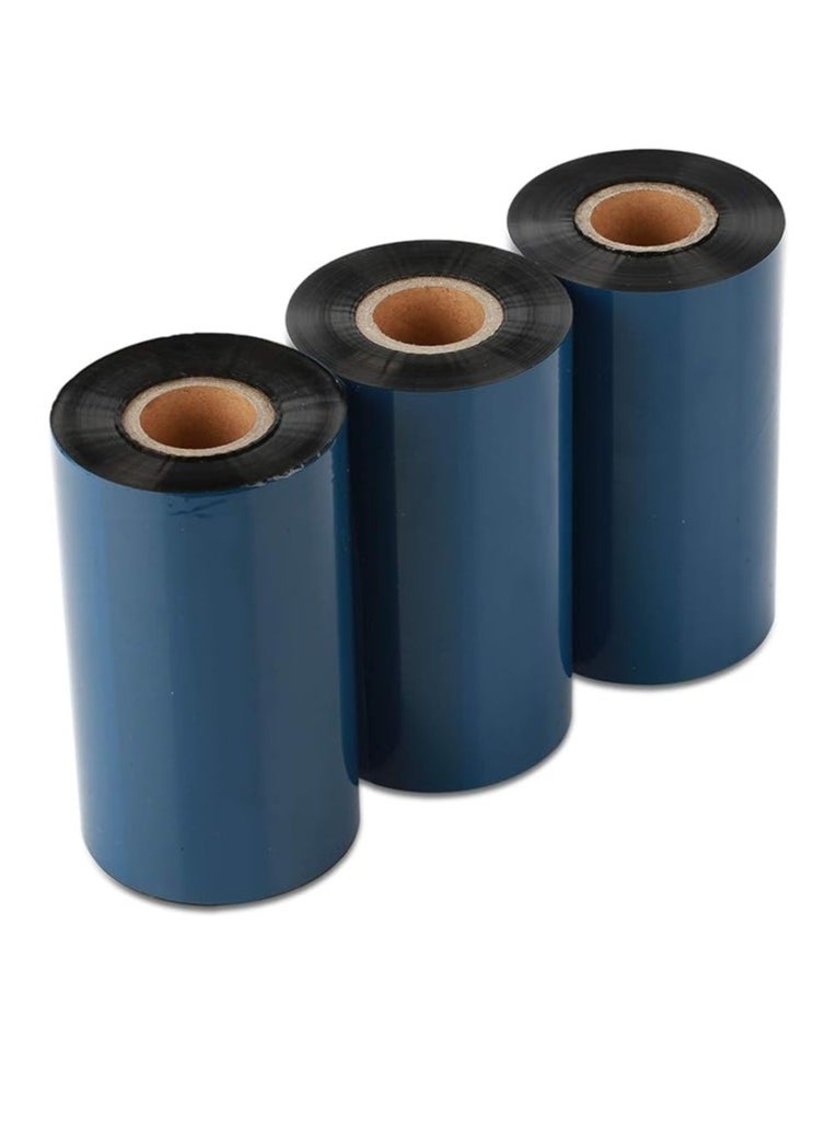 Generic Thermal Transfer Ribbon -1ROLL 4.33" x 984'/110mm x 300m Black Wax Resin Ribbons 1" Core Ink Out  - Image 1