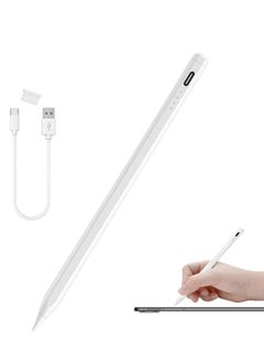 ZUKIMM Universal Stylus Pen for Android/IOS/Windows - Touch Pen with Magnetic for iPad Apple Pencil for Huawei/Lenovo/Samsung/Xiaomi(White)  - Image 1