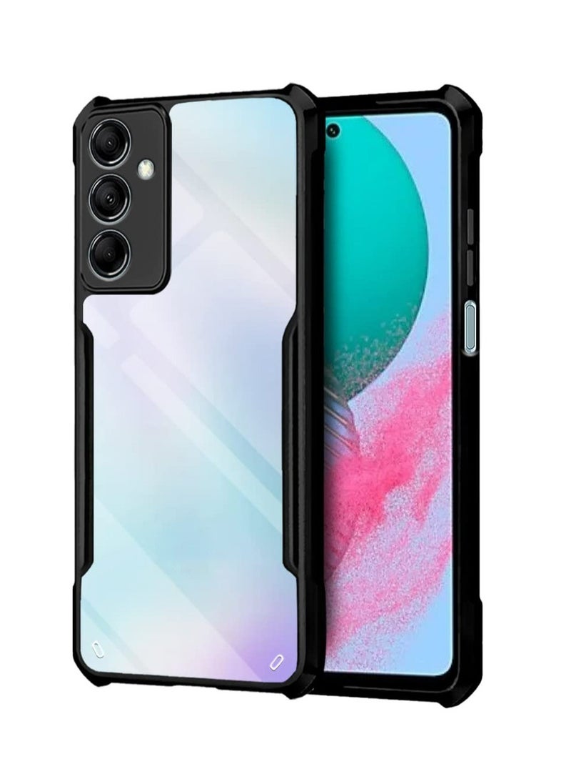 Samsung Galaxy M14 5G Mobile Phone Case Cover, Ultra-Thin Lightweight Cover Soft TPU Bumper + Acrylic Clear Back Case Cover  - Image 1