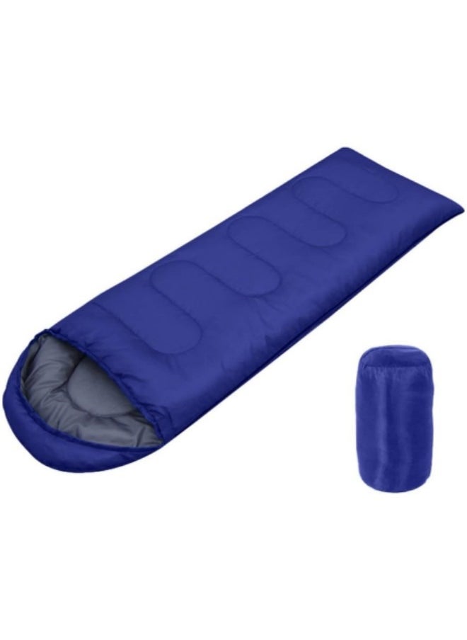 GGEROU Sleeping Bags Camping with Compression Sack, Ultralight Backpacking Sleeping Bags with Zipper, Suitable for Warm & Cold Weather for Hiking, Traveling, Outdoor Adventure Blue  - Image 1