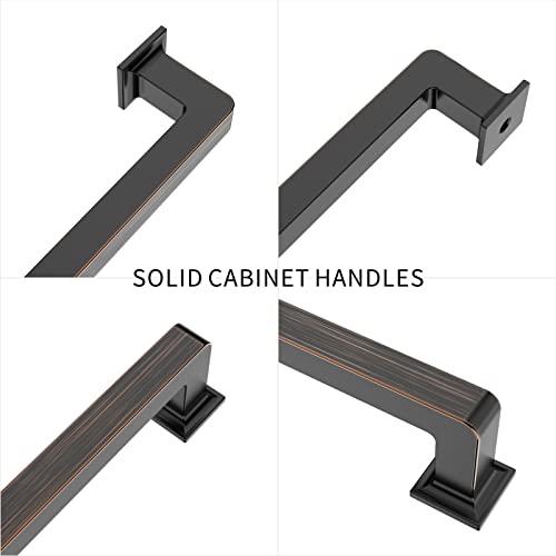 9BUILD 6 Pack 10 Inch Oil Rubbed Bronze Cabinet Handles - Kitchen Hardware Pulls for Cabinets - Image 4