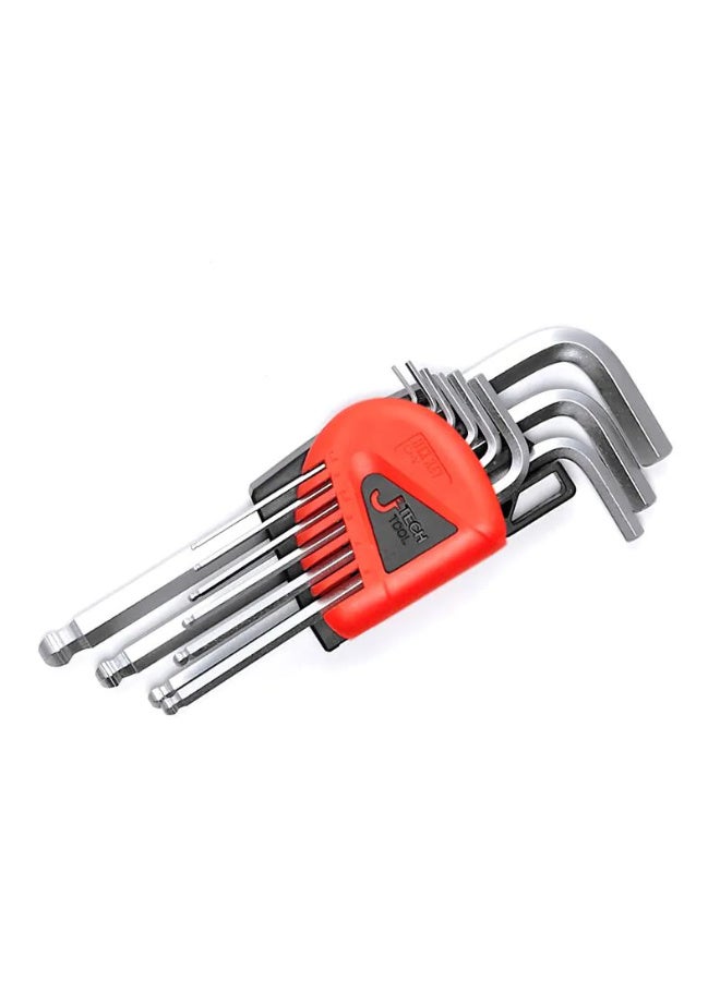 jetechtool Jetech Hex Key Set, 9-Piece Metric Allen Key Set, 1.5-10 mm, Anti-Slip, Ball End Hex Wrench Set, Medium Hex Key Set for Disassembling Mechanical Equipment, Vehicle, and Bicycle Repairs - BM-C9 - Image 2