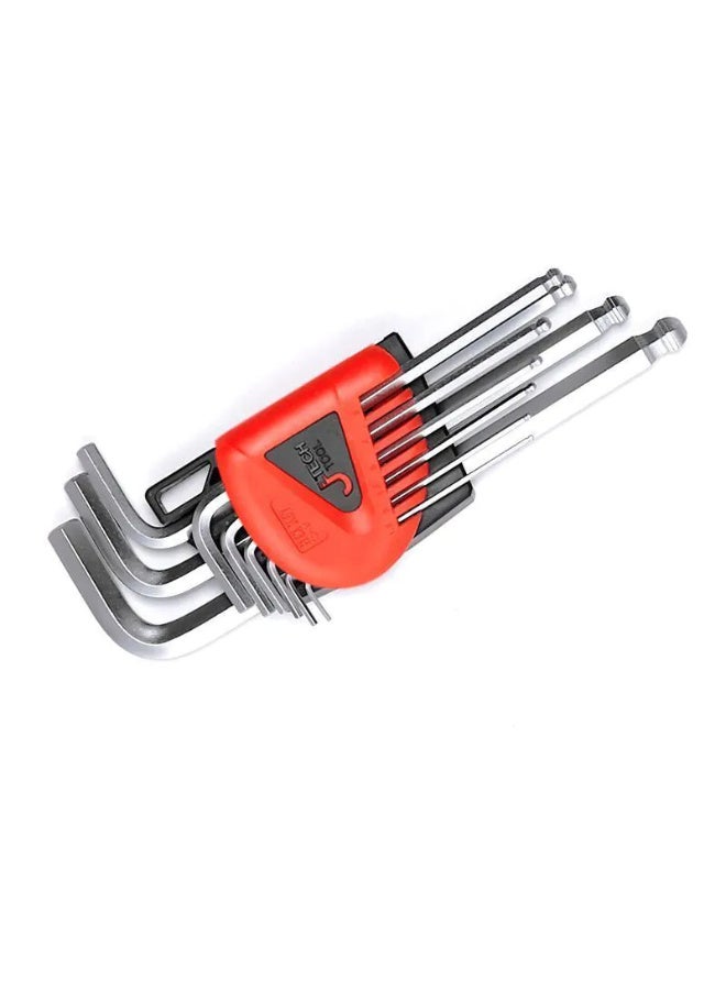 jetechtool Jetech Hex Key Set, 9-Piece Metric Allen Key Set, 1.5-10 mm, Anti-Slip, Ball End Hex Wrench Set, Medium Hex Key Set for Disassembling Mechanical Equipment, Vehicle, and Bicycle Repairs - BM-C9 - Image 3