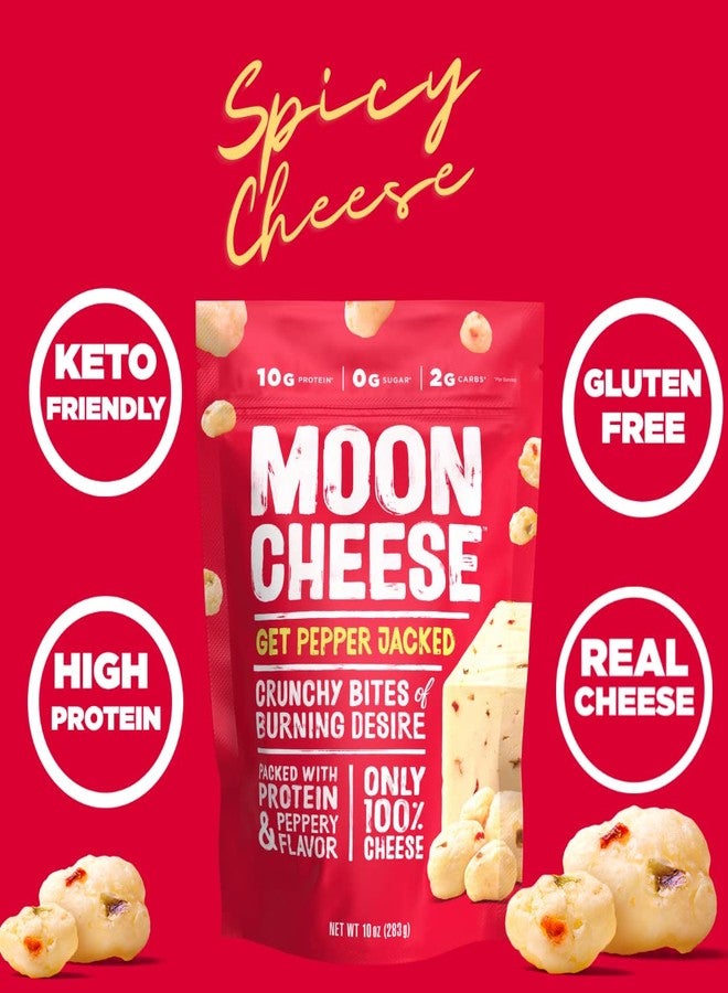Moon Cheese Bites, Get Pepper Jacked, 10-Ounce 2-Pack, 100% Real Cheese Snack, Protein, Keto, After-School or Lunch Snack - Image 3