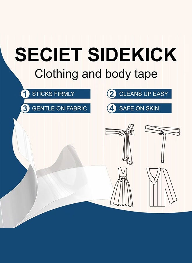 Elaimei Body & Clothing Double-Sided Adhesive Tape , Waterproof, Hypoallergenic, Adjustable Fit, Good for All Types of Fabric and Skin - Image 2