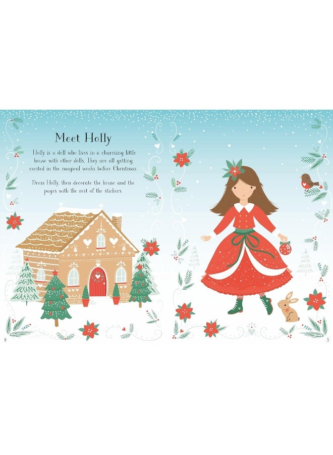 Usborne GB Little Sticker Dolly Dressing Christmas  - Image 2