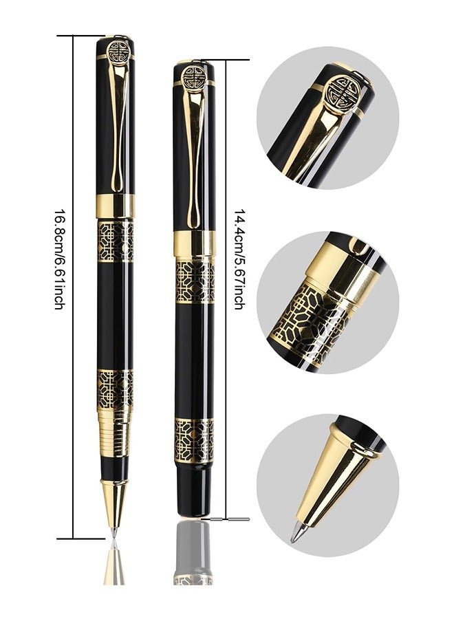Generic Ballpoint Pen Black with 2 Ink Refill,business pens,Luxury Pen,Best Ball Pen Gift Set for Men & Women Professional Executive,Office Classy Gift Box (Black)  - Image 2