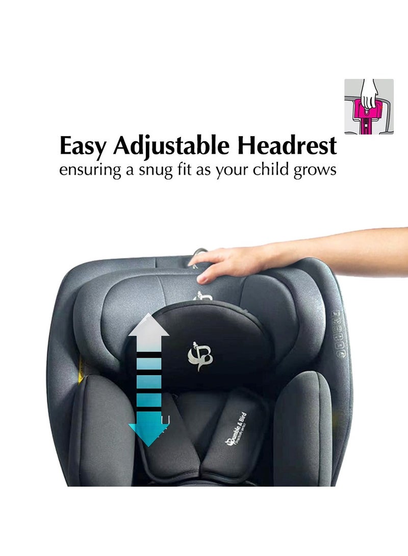 Bumble & Bird All-in-1 Isofi x Car Seat - Grey - Image 4