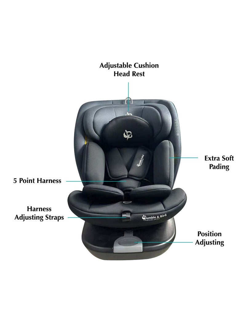 Bumble & Bird All-in-1 Isofi x Car Seat - Grey - Image 2