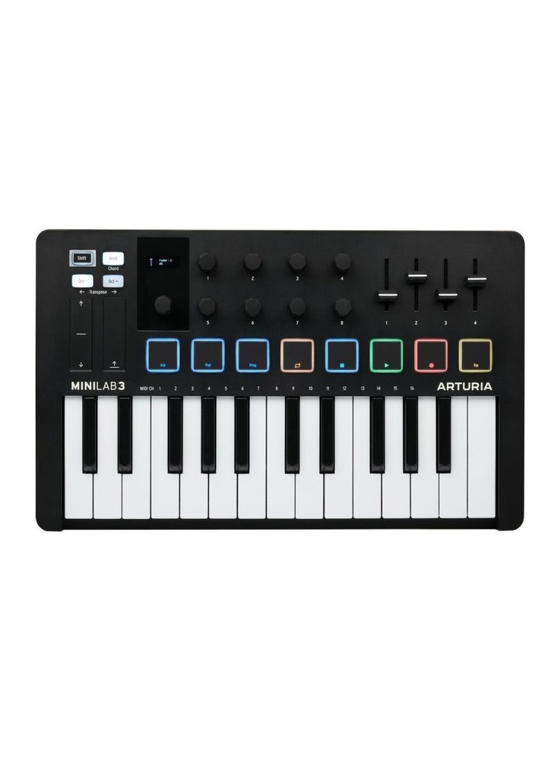 Arturia MiniLab MK3 25 Slim-key Controller- Black - Image 1