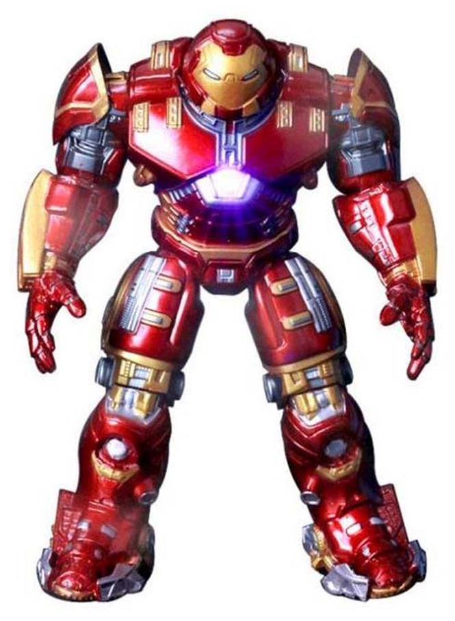 HALAMODO Avengers 2 Iron Man Hulkbuster Action Figure - 18cm Collectible Toy Light-Up Chest & Removable Armor for Kids Ages 4+, Collectors & Display - Image 1