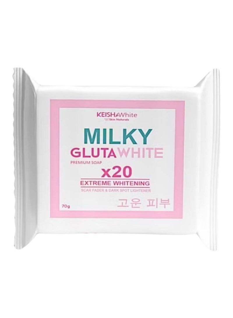 Milky gluta white premium soap x20 extreme whitening