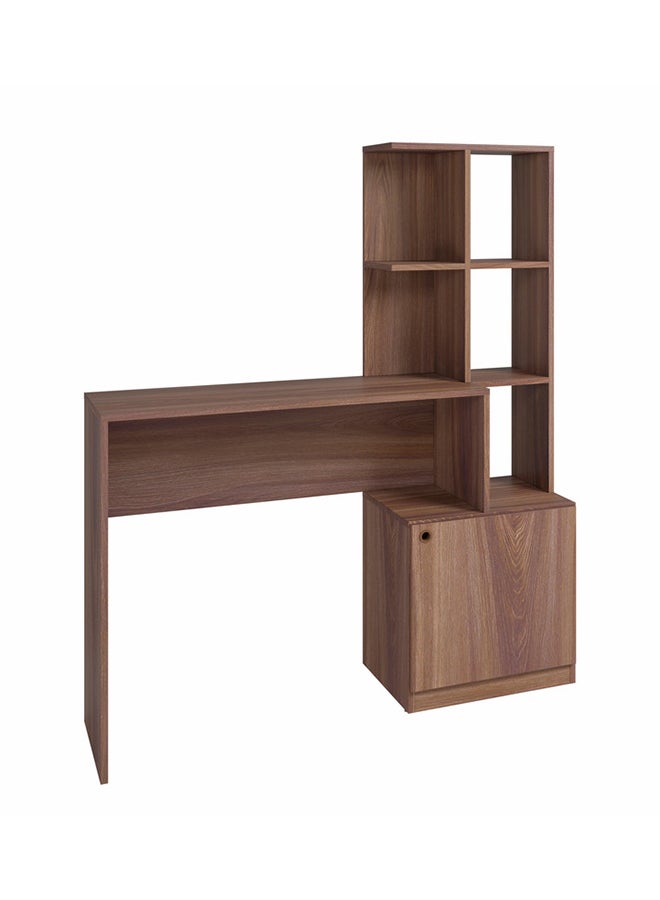 Home Box Home Office Table,Computer Desk Of High Quality And Easy To Install  - Mdp 15Mm Color Nutbrown 39.5 x 113.5 x 138 cm - Image 3
