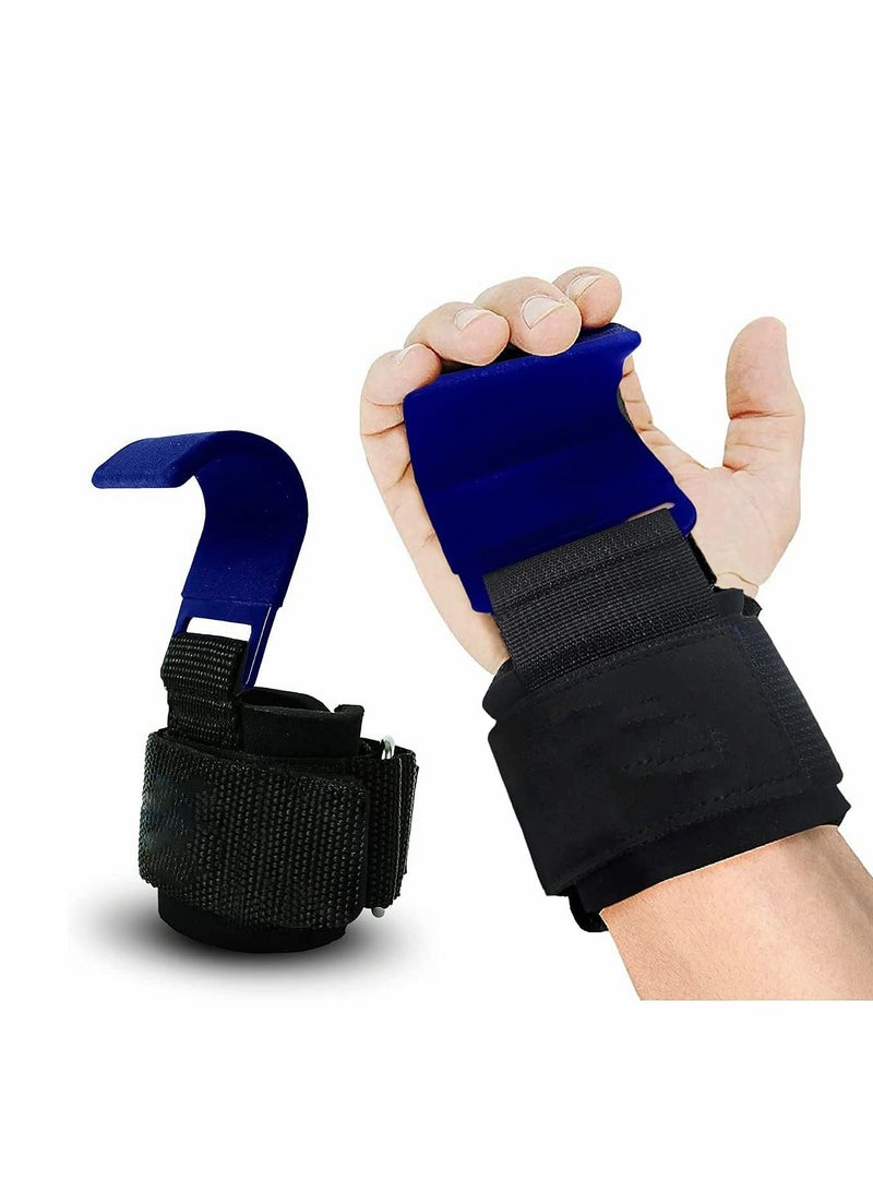 Excefore Weight Lifting Hooks Grip Non-Slip Thick Padded Neoprene with Adjustable,Maximum Wrist Support, Lifting Grips - Image 1