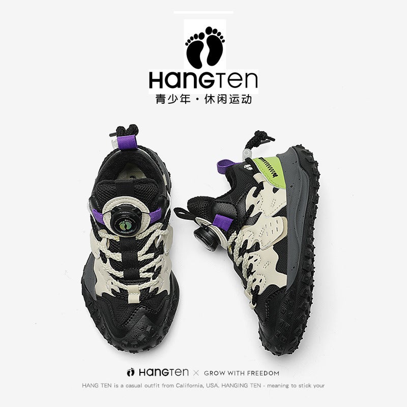 Hangten/Huanheng Boys' Shoes Winter Velvet Cotton Shoes Medium And Large Children'S Dad'S Shoes Children'S Thickened Girls' Sports Shoes - Image 3