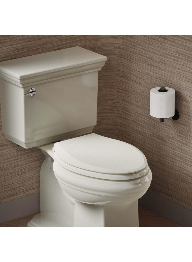 Kohler KOHLER 4636-RL-47 Cachet ReadyLatch Elongated Toilet Seat, Quiet-Close Lid, Contoured Seat, Grip-Tight Bumpers and Installation Hardware, Almond - Image 1