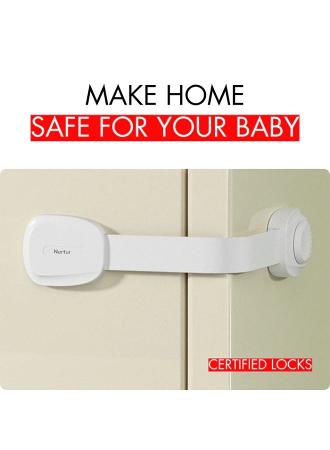 Nurtur Adjustable Multi Purpose Child Safety Locks Set 2 Pcs - Image 4