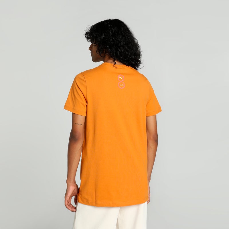 PUMA one8 Core Elevated Mens Orange  Slim Fit T-shirt - Image 4
