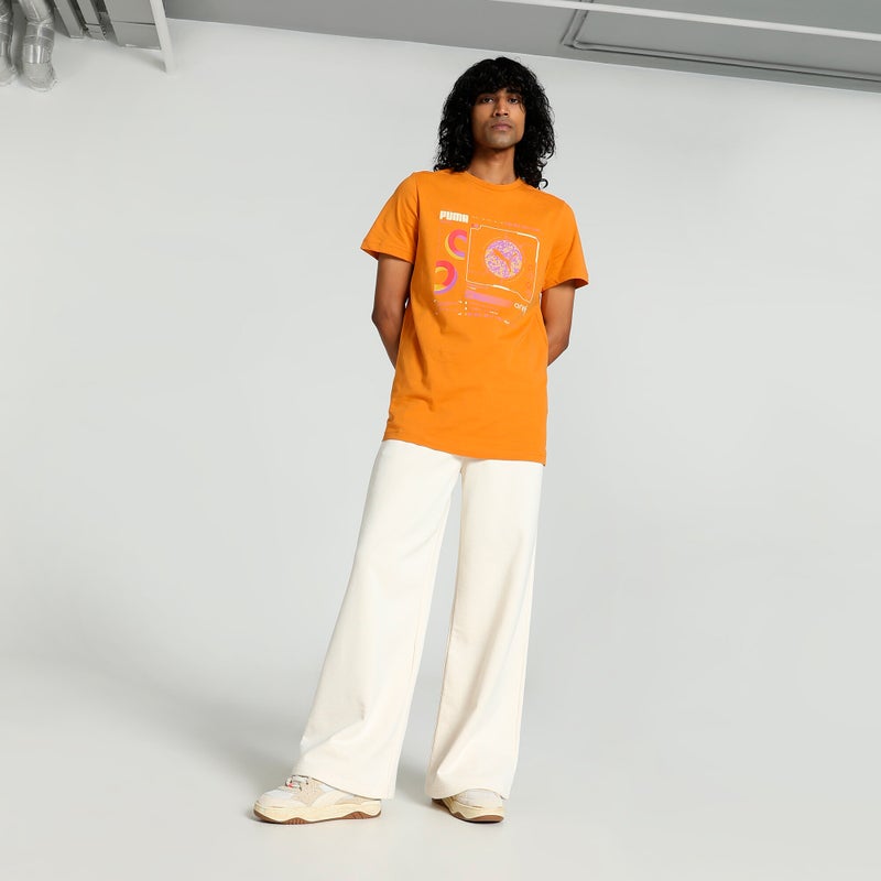 PUMA one8 Core Elevated Mens Orange  Slim Fit T-shirt - Image 5