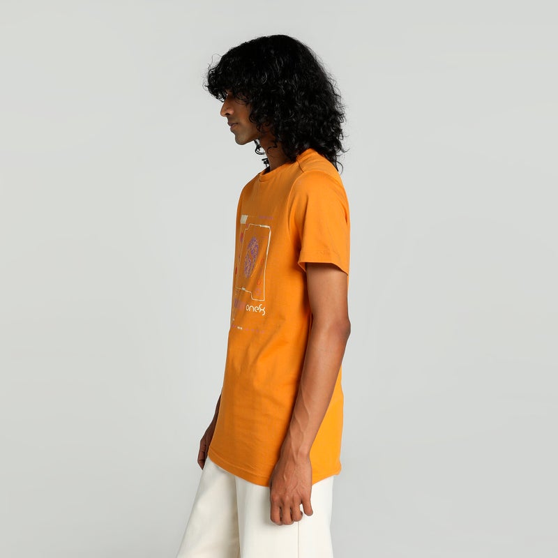 PUMA one8 Core Elevated Mens Orange  Slim Fit T-shirt - Image 2