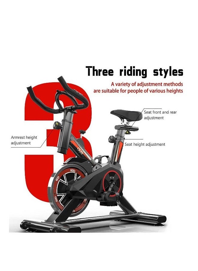 Egg Luxury Home Exercise Bike with Full Flywheel Protection Cover, Professional LCD Display and High Magnetic Resistance, 300bs Weight Capacity, Ultra-Quiet Wheel Design that Even Women Can Easily Move, Convenient Storage Space-Saving - Image 5