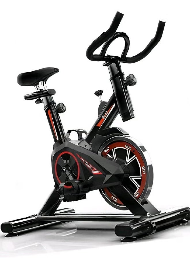 Egg Luxury Home Exercise Bike with Full Flywheel Protection Cover, Professional LCD Display and High Magnetic Resistance, 300bs Weight Capacity, Ultra-Quiet Wheel Design that Even Women Can Easily Move, Convenient Storage Space-Saving - Image 1