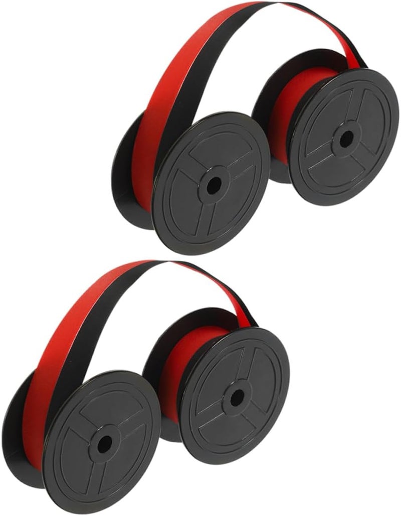 2pcs Dual Tone Ribbon High-Durability Ink for Easy Replacement Household Supply Lightweight Ribbon Compatible Multiple Models - Image 1