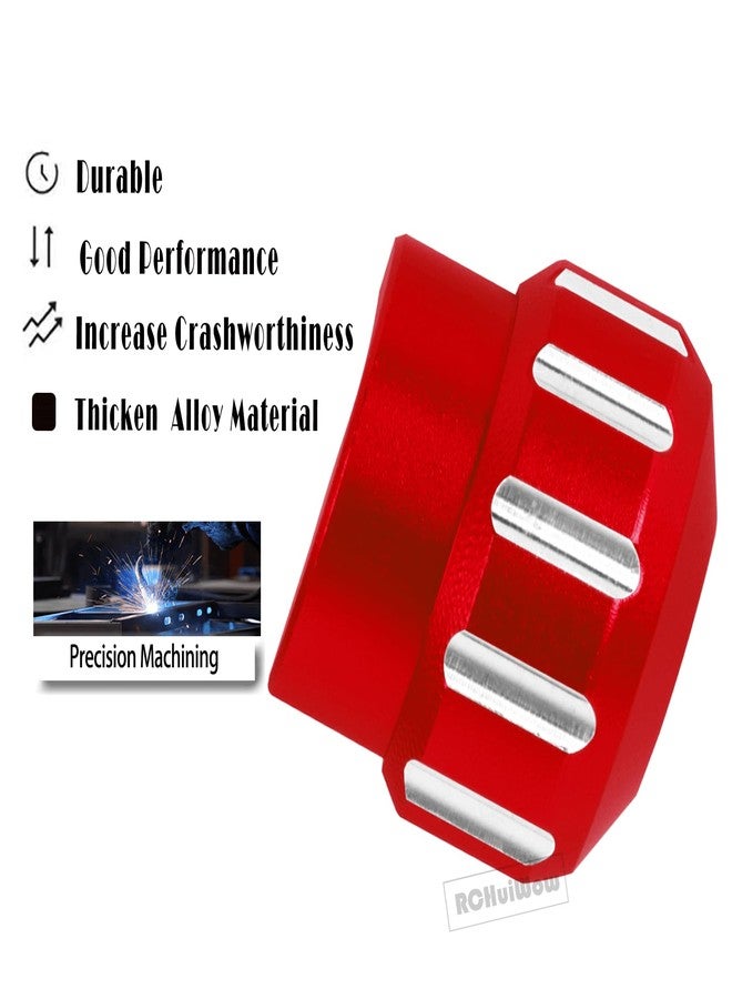 RCHuiWow RC Alloy Aluminium Shock Cap Proctetor Upgrades Part for 1/7 Bigrock/Felony/Fireteam/Infraction/Mojave 6S BLX Limitless,1/8 Kraton/Notorious/Outcast/Talion/Typhon 6S BLX,4pcs,Red - Image 4