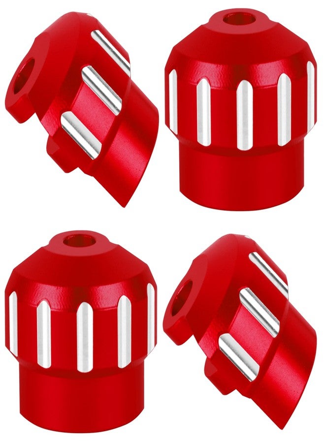 RCHuiWow RC Alloy Aluminium Shock Cap Proctetor Upgrades Part for 1/7 Bigrock/Felony/Fireteam/Infraction/Mojave 6S BLX Limitless,1/8 Kraton/Notorious/Outcast/Talion/Typhon 6S BLX,4pcs,Red - Image 1