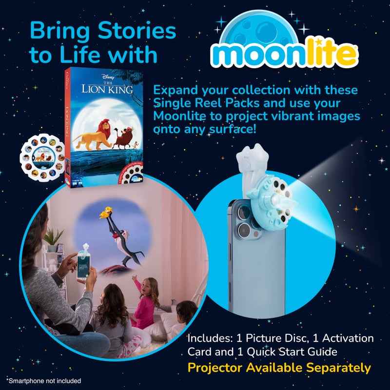 Moonlite مونلايت ستوري تايم - كلاسيك ديزني ملك الأسد - قراءة معًا - جهاز العرض يباع بشكل منفصل - قرص واحد - هدايا تعليمية للأطفال من عمر 12 شهرًا وما فوق - مؤسسة كندية - Image 2
