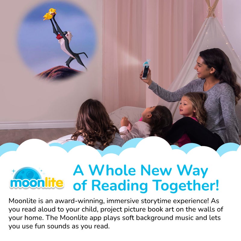 Moonlite مونلايت ستوري تايم - كلاسيك ديزني ملك الأسد - قراءة معًا - جهاز العرض يباع بشكل منفصل - قرص واحد - هدايا تعليمية للأطفال من عمر 12 شهرًا وما فوق - مؤسسة كندية - Image 3