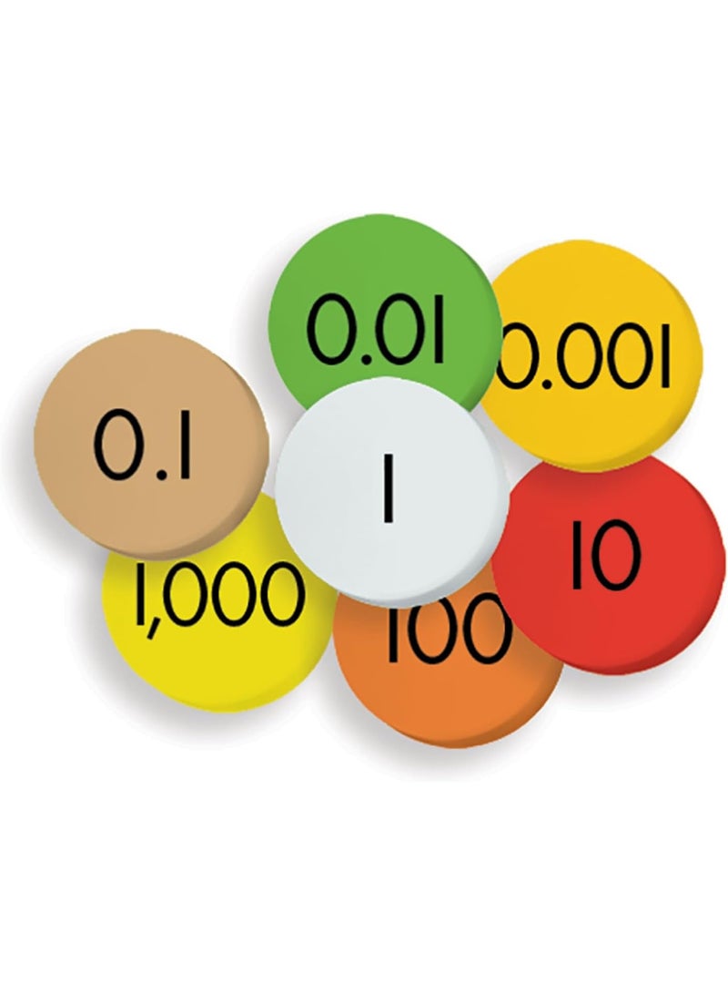 Teacher Created Resources Sensational Math™ Place Value Discs: 7-Value Decimals to Whole Numbers  - Image 1