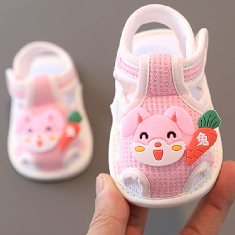 Summer 0-1 Year Old Baby Sandals 6-12 Months Male And Female Baby Toddler Shoes Tendon Soft Sole Velcro Pre-Step Shoes - Image 5
