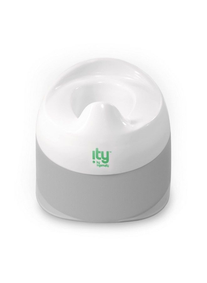 ingenuity جينيتي ريدي سيت جو بوتي وعاء قابل للإزالة قاعدة مستقرة عريضة قاع غير قابل للانزلاق عمر 18 شهرًا وما فوق أبيض ورمادي - Image 1